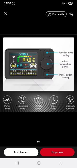 Incalzitor Diesel Portabil Bluetooth FDIK 8kw 12,24,220V nou cu toate