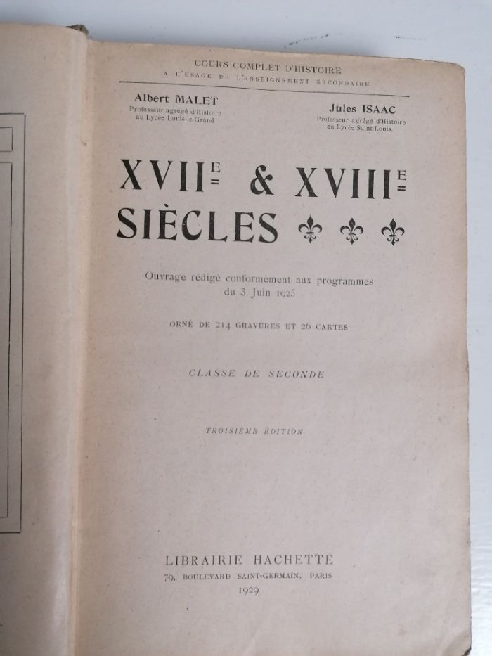 Енциклопедия 'Larouuse' (Ларус) от 1949г. и история-Франция-17-18