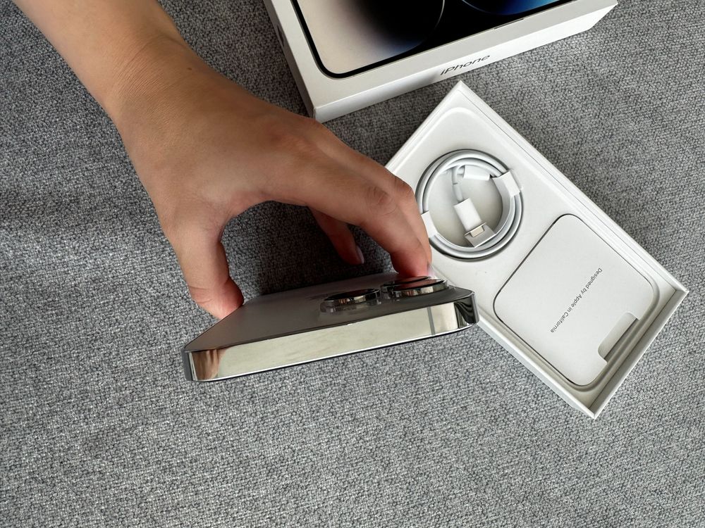iPhone 14 Pro Max 128GB Silver *като нов*