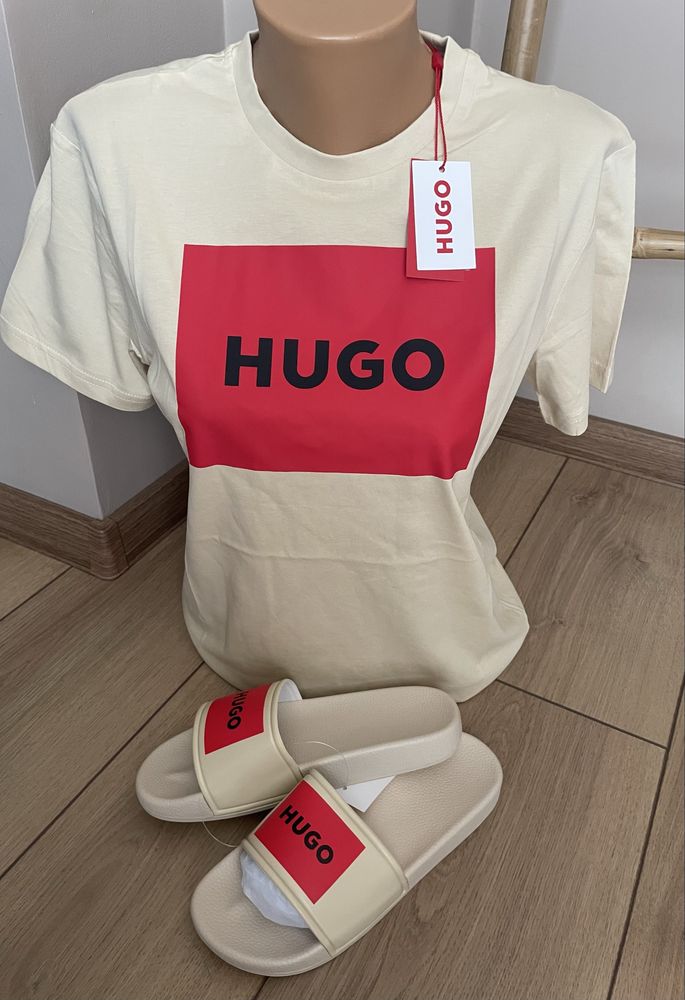 Hugo тениска ХС, С, М и чехли 37 и 38