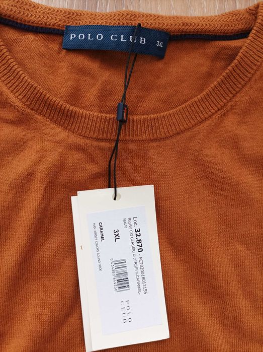 Polo Club Нов голям размер мъжки пуловер