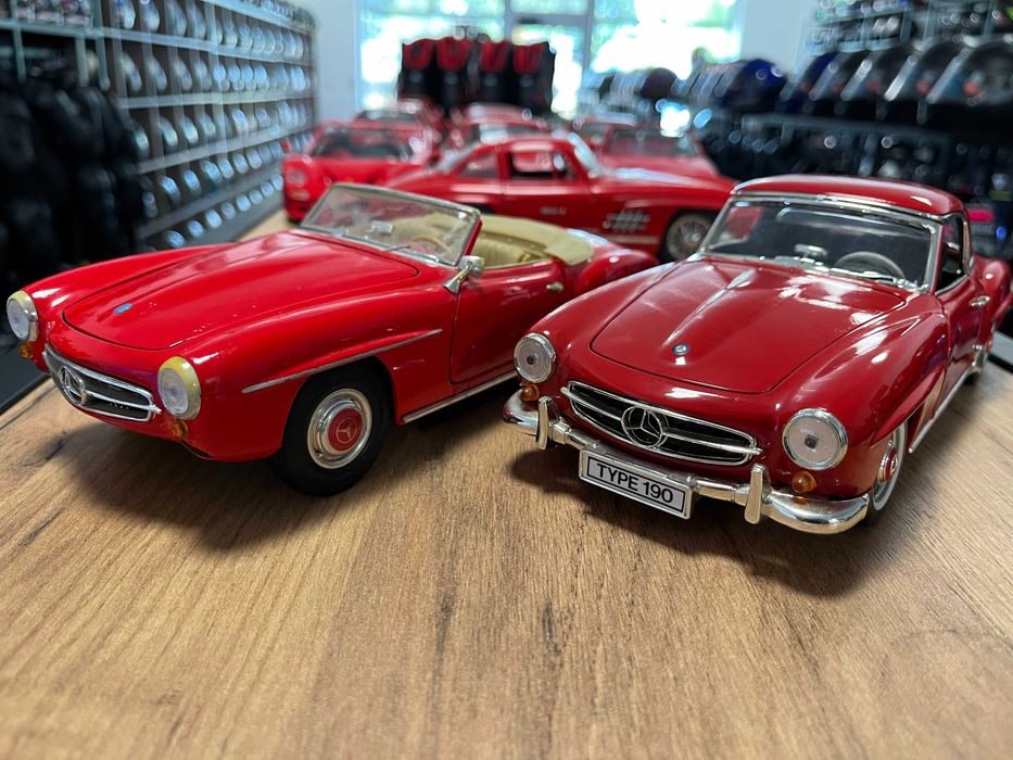 Метална колекционерска количка модел Меrcedes 190SL мащаб 1:18