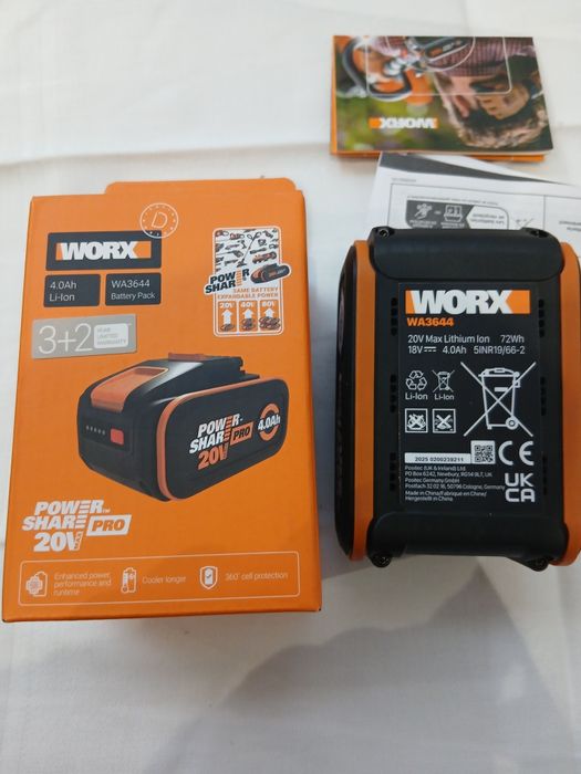 Acumulator Worx 20V/ 4.0 Ah