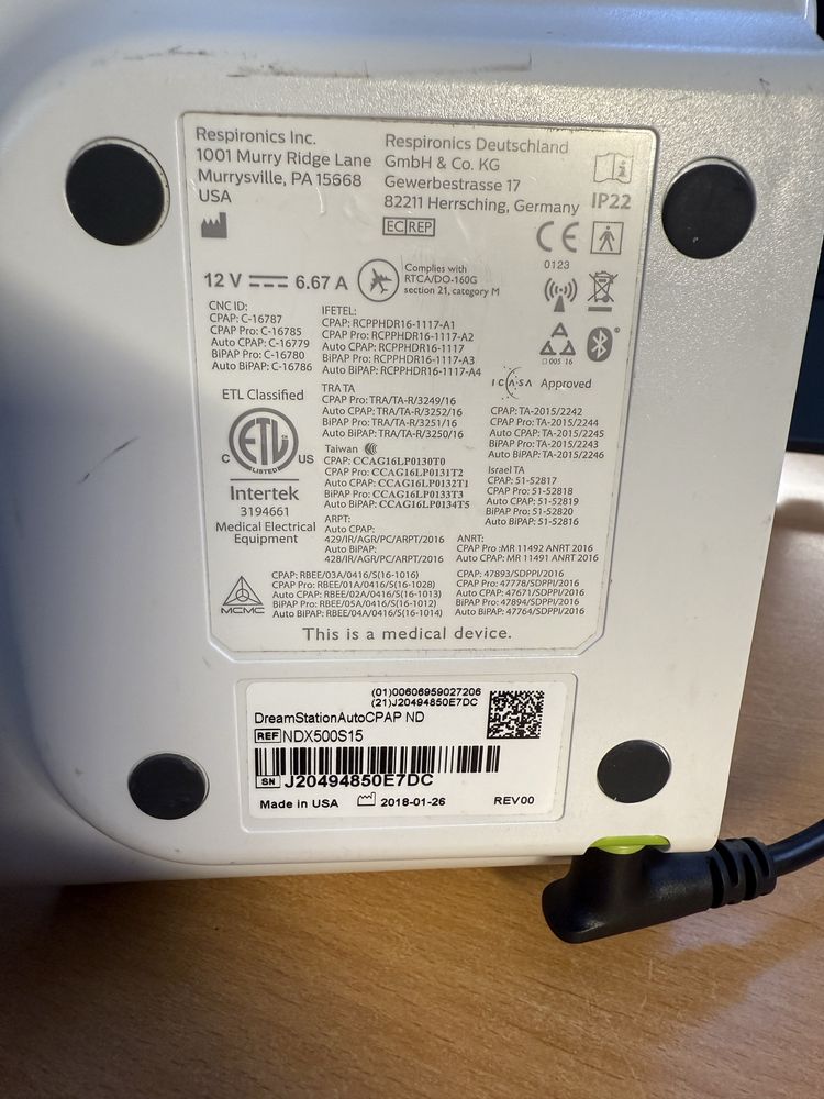 Philips Respironics aparat apnee