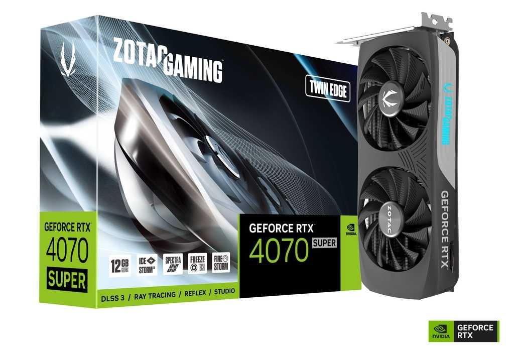 Видеокарты RTX 4070 SUPER Zotac Twin Edge