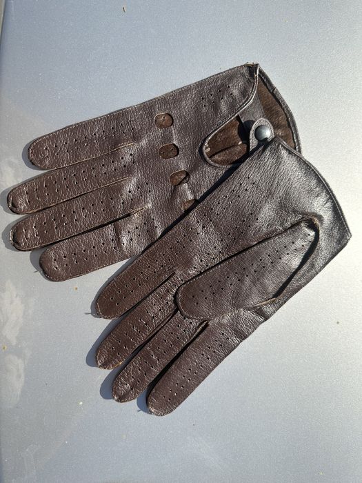 Manusi piele moto/auto cafe racer vintage retro