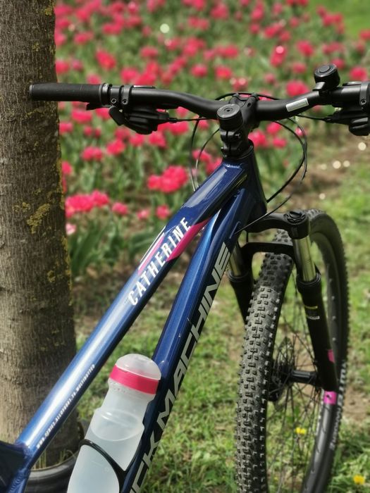 Bicicleta Rock Machine Catherine 70-27 27.5 Albastru/Roz/Argintiu