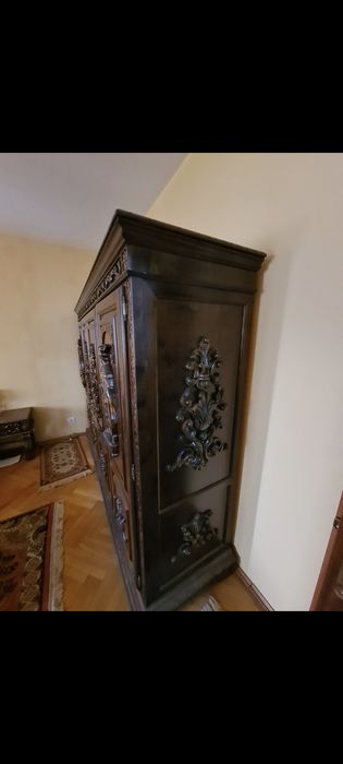 Set dormitor matrimonial renașterea spaniolă lemn masiv