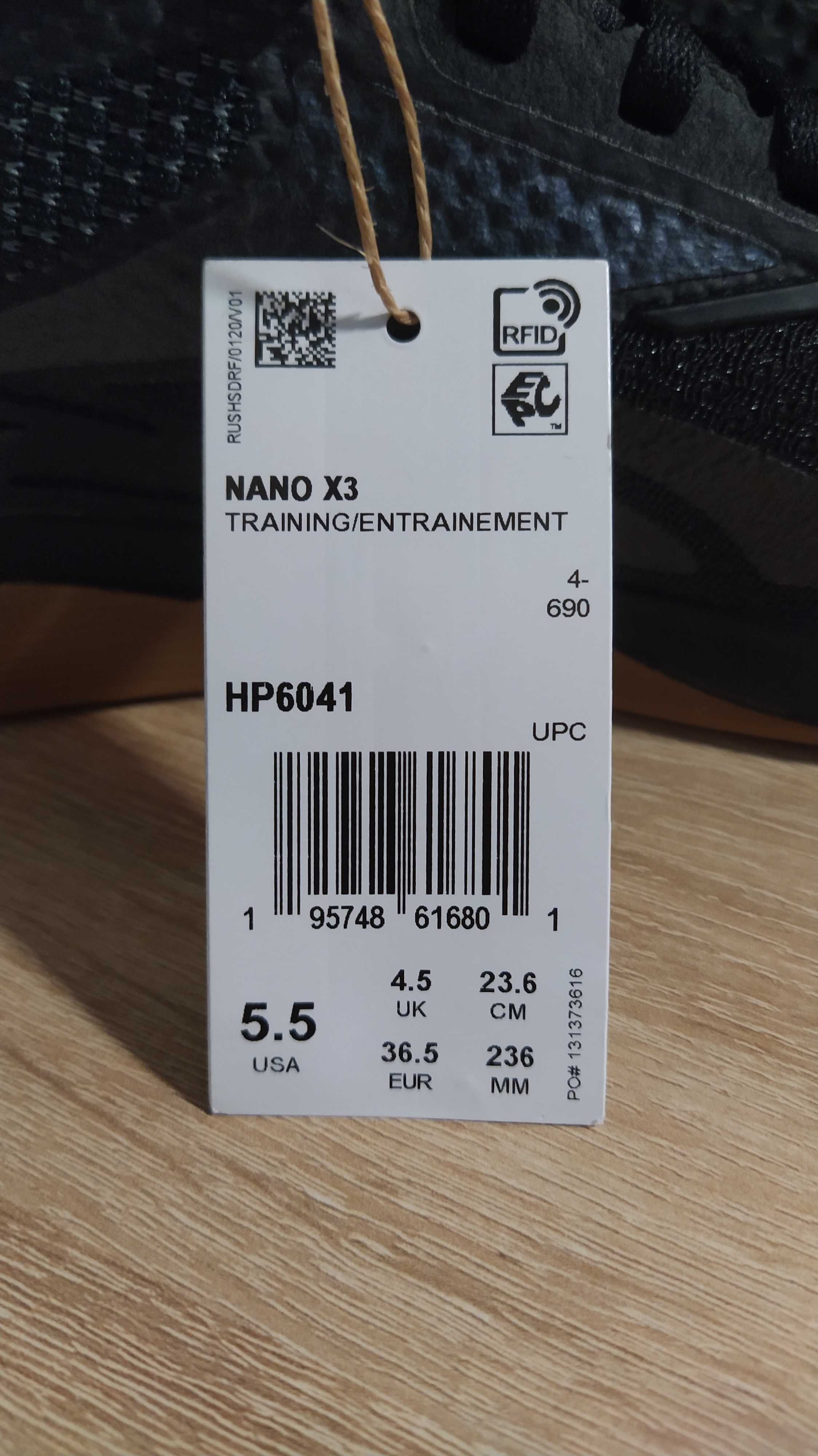 Новые кроссовки Reebok Nano X3