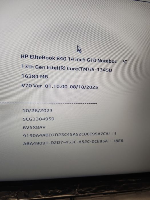 Laptop HP Elitebook 840 g10 incomplet  cu display spart