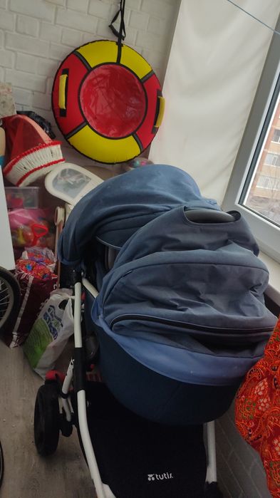 Коляска TUTIS AMADEO 2В1. Синий голубой