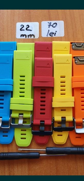 Brățări Garmin  Fenix 8, 7, 6, 5, 3. Metal silicon piele.