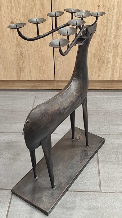 Метален Свещник / Елен / Австрия 1970г.