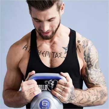 Kettlebell Stylish 10 kg umplut cu ciment