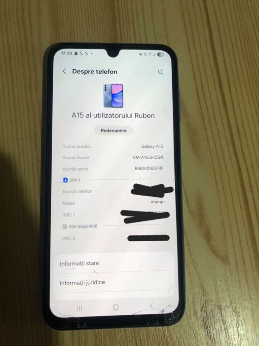 Samsung A 15 ca nou