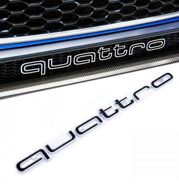 емблема AUDI QUATTRO за решетка,А4 А5 А6 А7 маска  ауди лого емблема