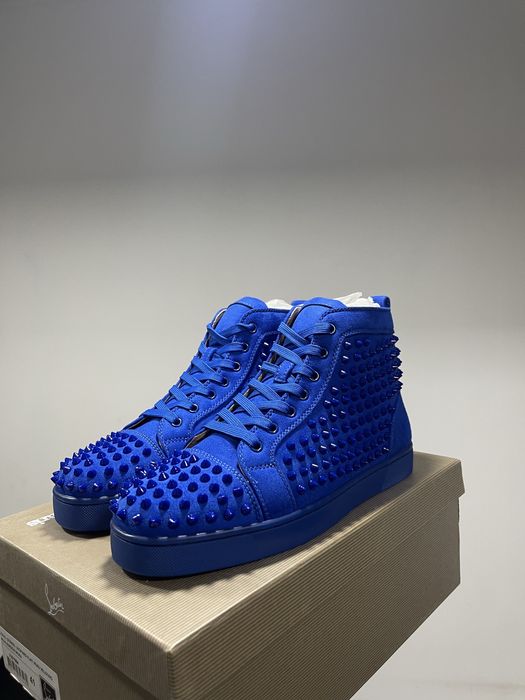 Christian Louboutin High Blue Spikes
