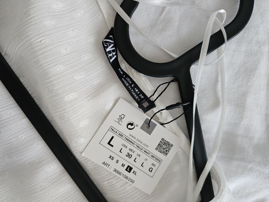 Camasa alba cu volane L