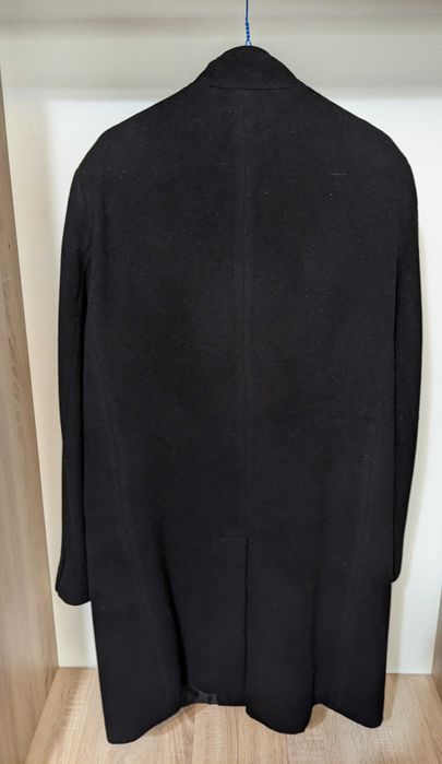Palton lung negru elegant