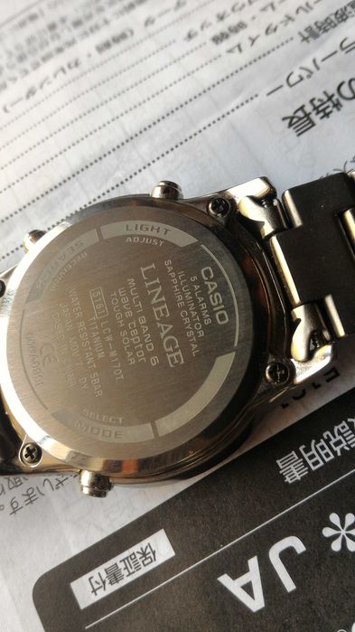 Ceas Casio Lineage cadran alb LCW-M170TD-7AER Solar,radiocontrol,titan