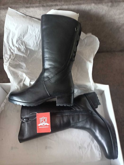 Сапоги зимние женские, натуральная кожа