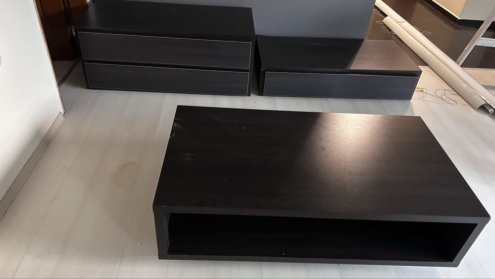 Комплект тв шкаф ,масичка,,шкаф за стена и полица