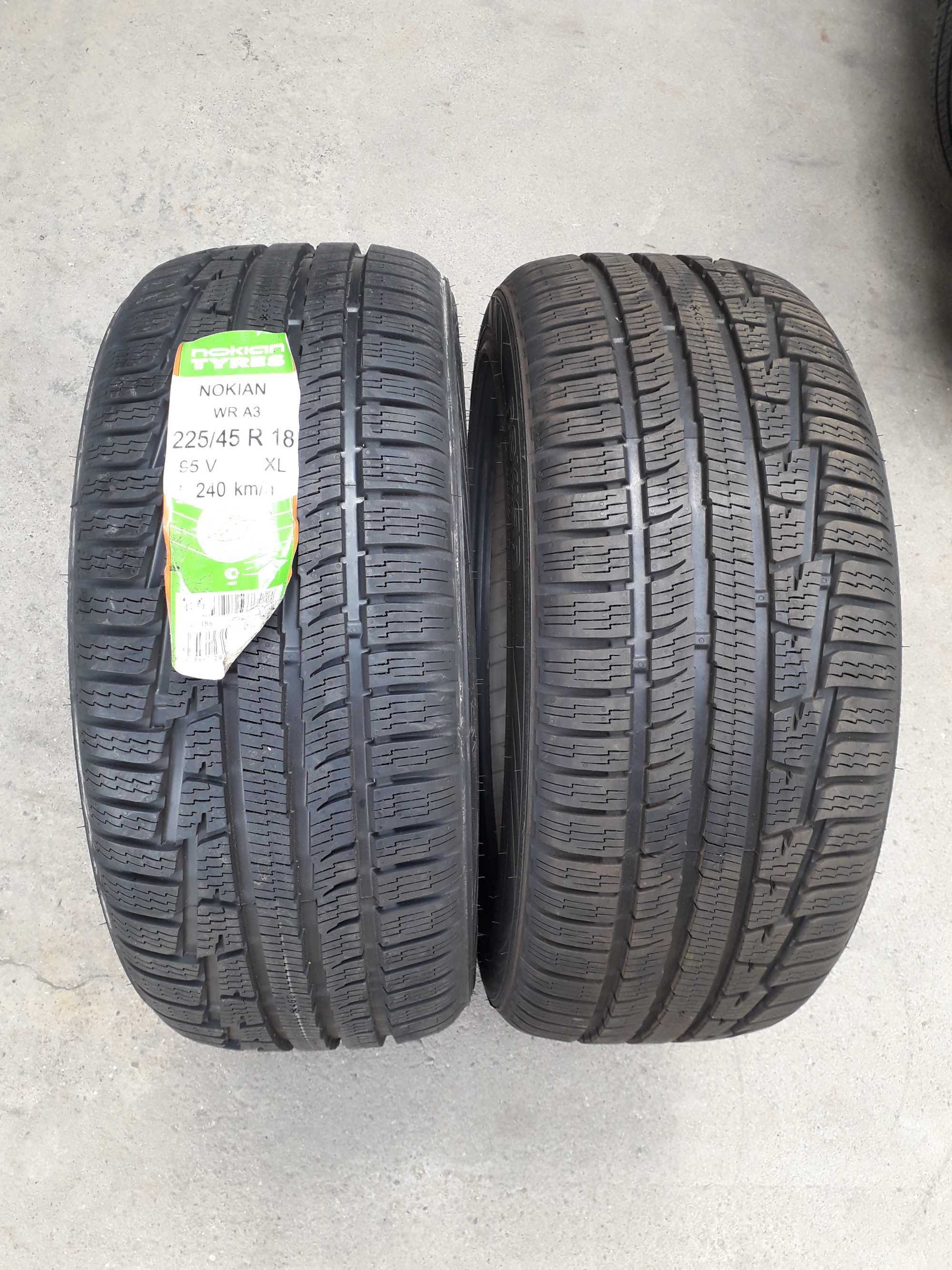 2 Нови зимни гуми R18 225/45 Nokian WR A3 All Weather Plus 95V M+S XL