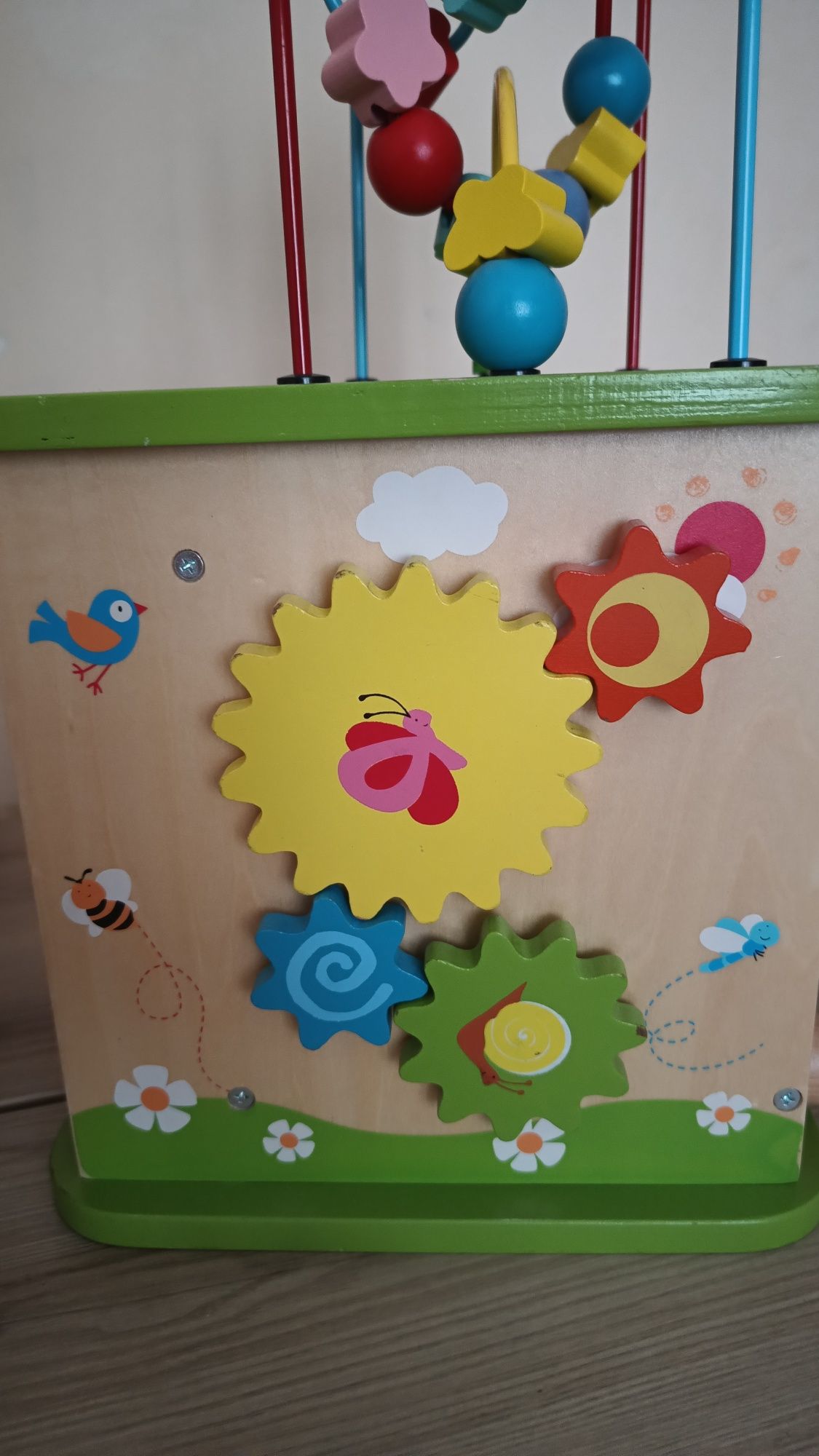 Интерактивен дървен куб Sun baby