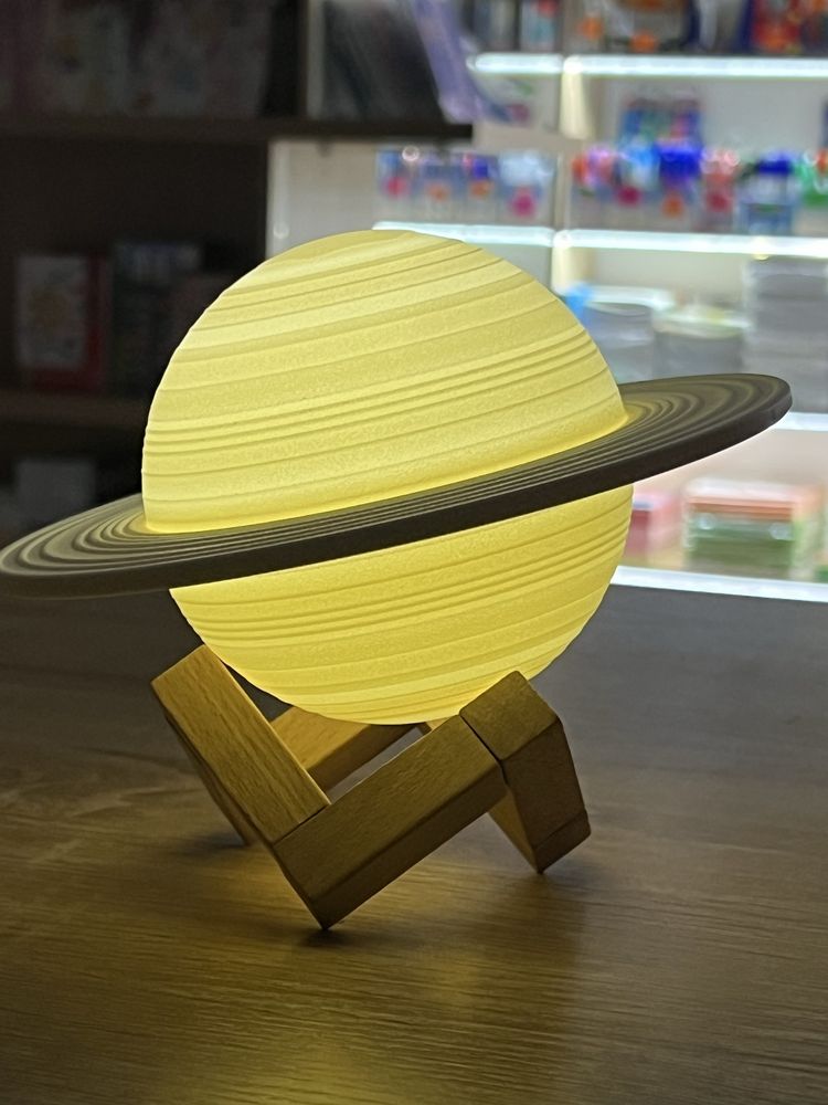 Ночник 3D Moon Lamp 3-цветный светодиод Touch