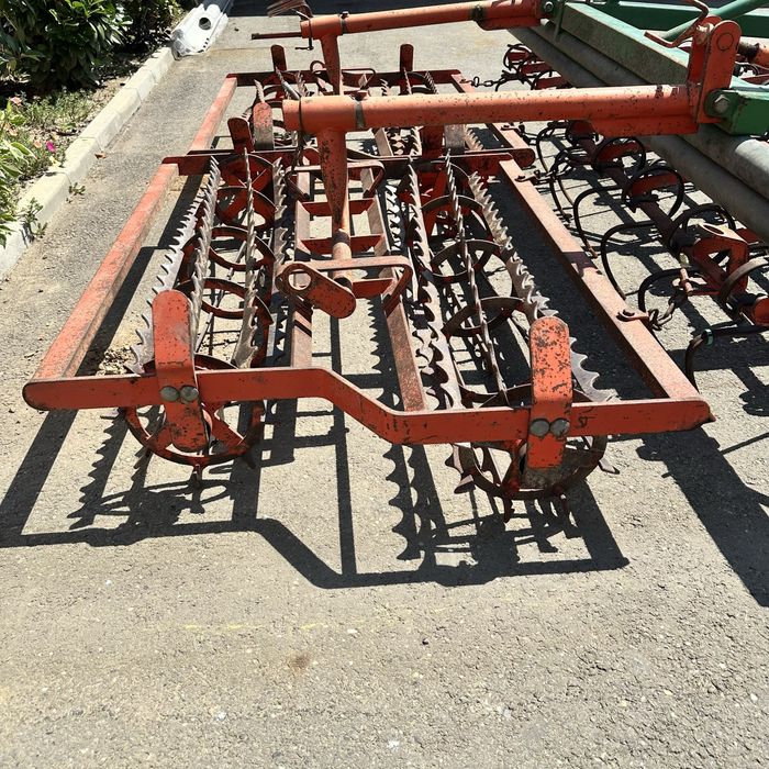 Scarificat Combinator 2,8 metri cultivator scarificator cu 2 tavalugi