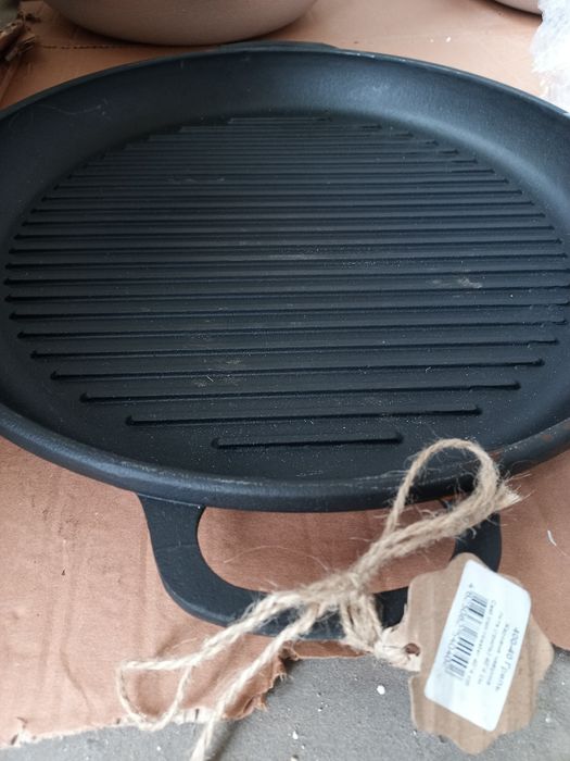 Tigaie grill din fontă 40 cm