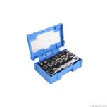 Trusa chei tubulare si biti, mini-clichet 1/4", 24 piese, Satra