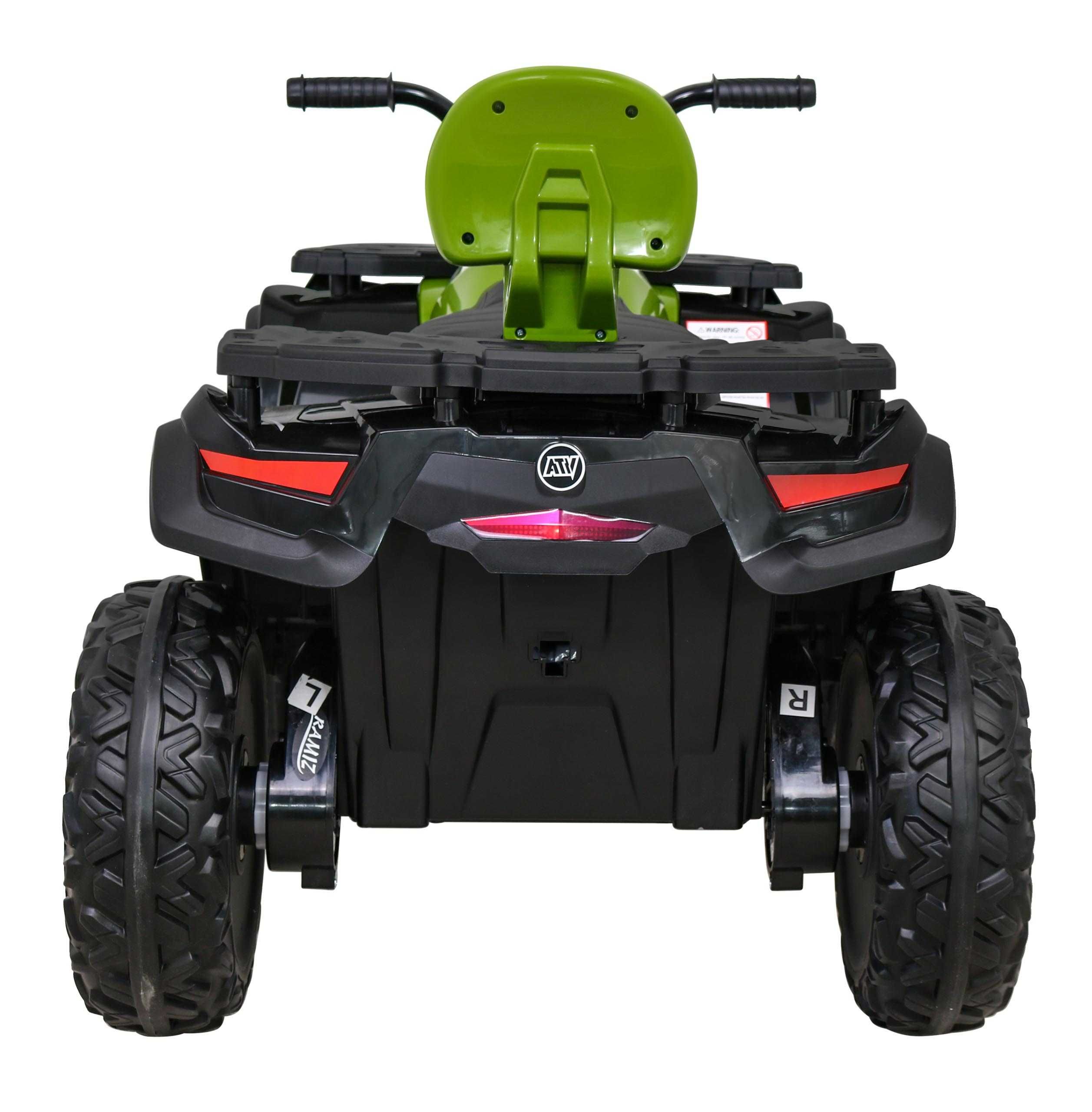ATV electric pt copii Autokids 24V 4x4 cu cupa 3-10 ani (S615) Verde