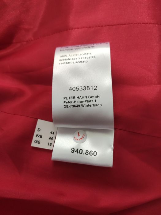 Sacou damă Peter Hahn mărimea 44 L/XL