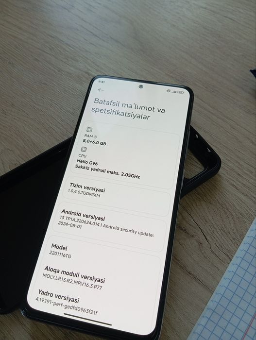XIAOMI REDMI note 11 pro umuman aybi yoʻq tekshrasila tappa tayyor