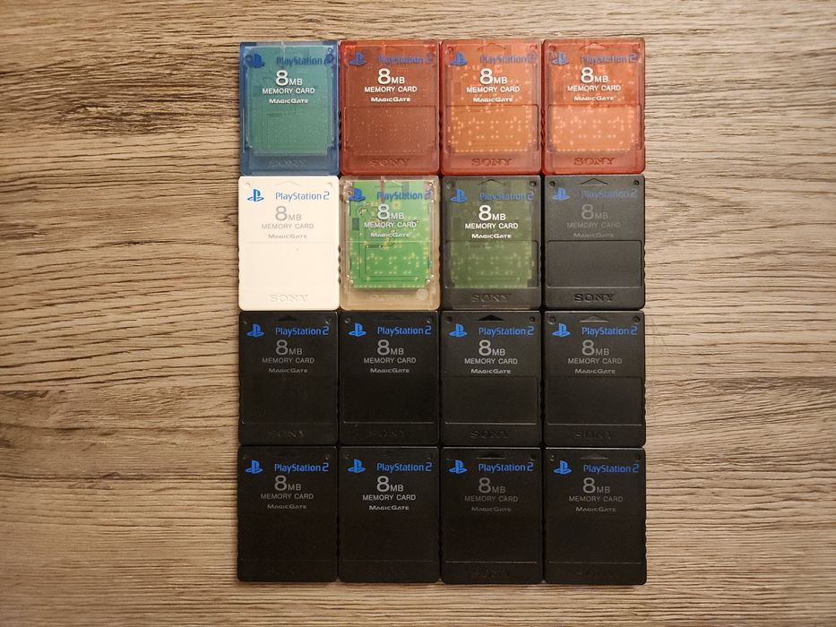 Lot carduri de memorie modate cu FMCB pentru PlayStation 2 (PS2)
