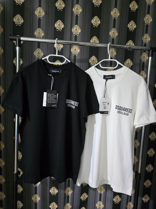 Tricou alb negru Dsquared2  men