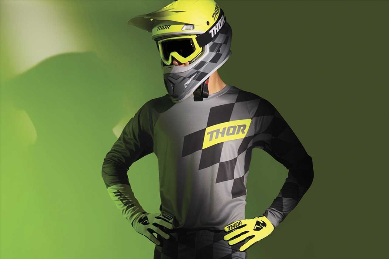Мотокрос блуза джърси THOR SECTOR BIRD ROCK GREEN ,XL,2025