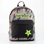Ученическа раница и несесер марка United Colors of Benetton-Camouflage