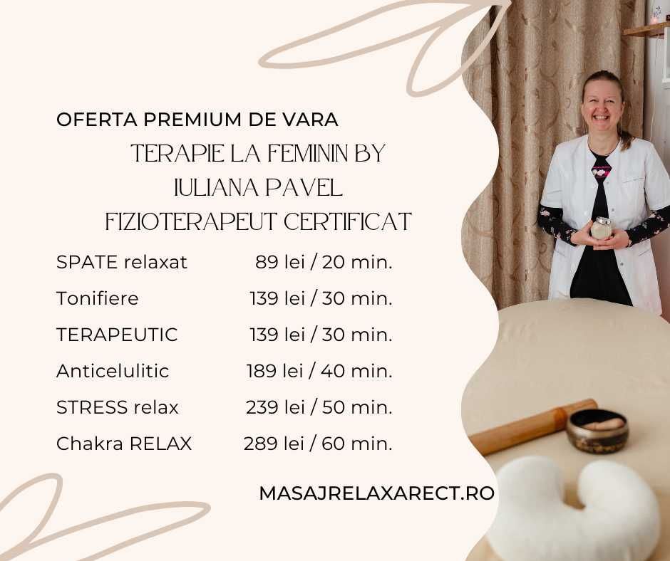 Fizioterapeut Certificat în Constanța!