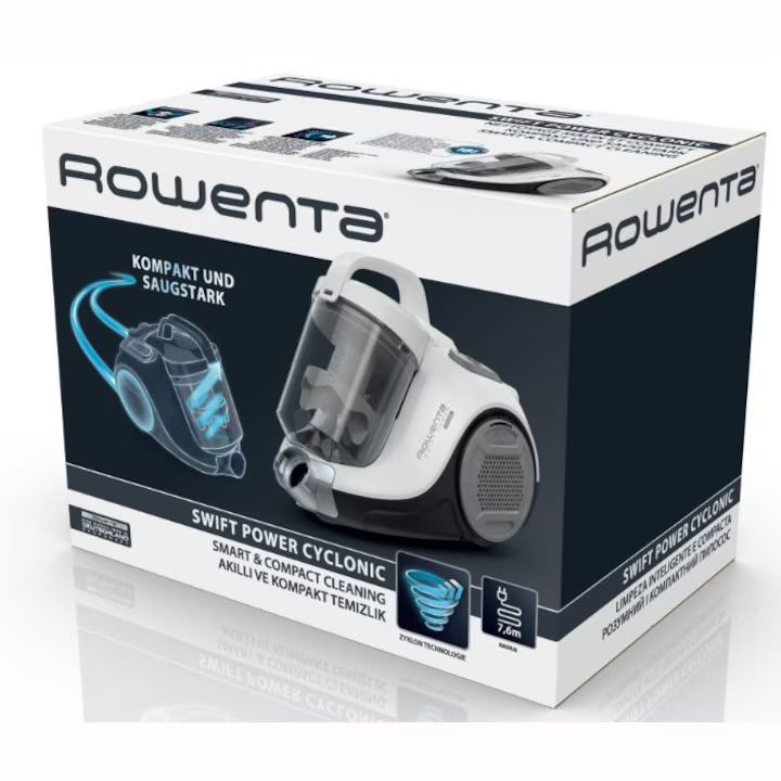 Прахосмукачка без торба Rowenta Power Cyclonic 750W.Мостра.С гаранция