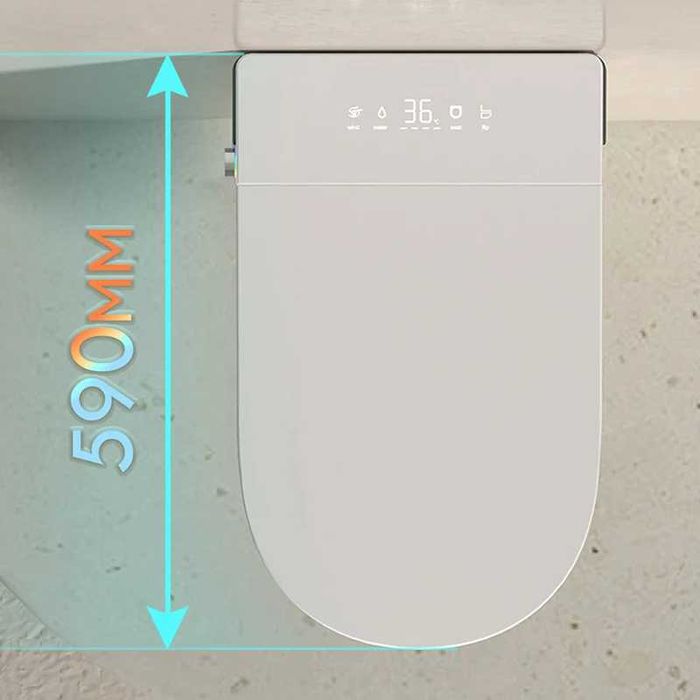 Конзолна смарт тоалетна F830 с биде, подгрев, сушене, масаж