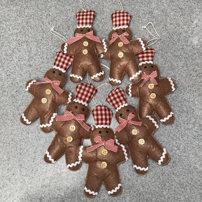 7шт   Новогодние украшения/игрушки   пряничный человек   елка-декор