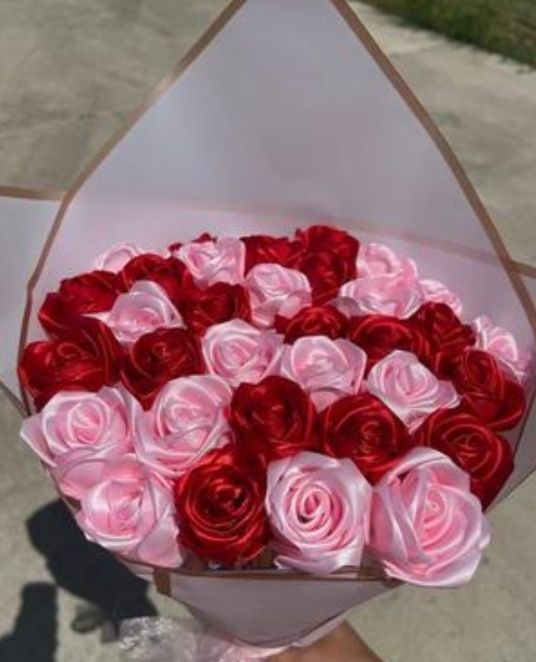Розы для милых дам из лент