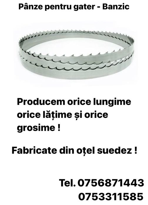 Panze panglica gater banzic pentru lemn înghețat !