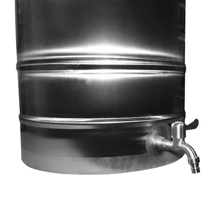 Butoi din inox 108L cu capac si canea