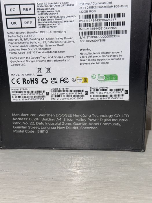 Doogee S118 Pro  sigilat !