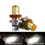 1 БРОЙ LED Диодна крушка H4 за Мотор Мотоциклет 100W 12V +200%