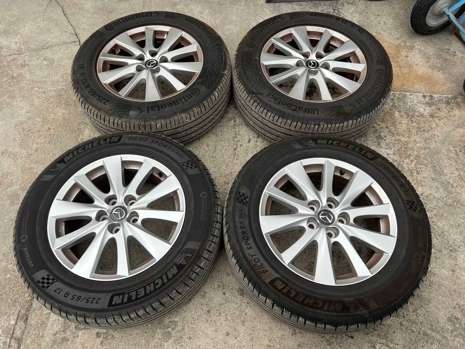 Джанти 17ки с гуми Continental 225/65/17 DOT0224 от Mazda/Мазда CX-5!