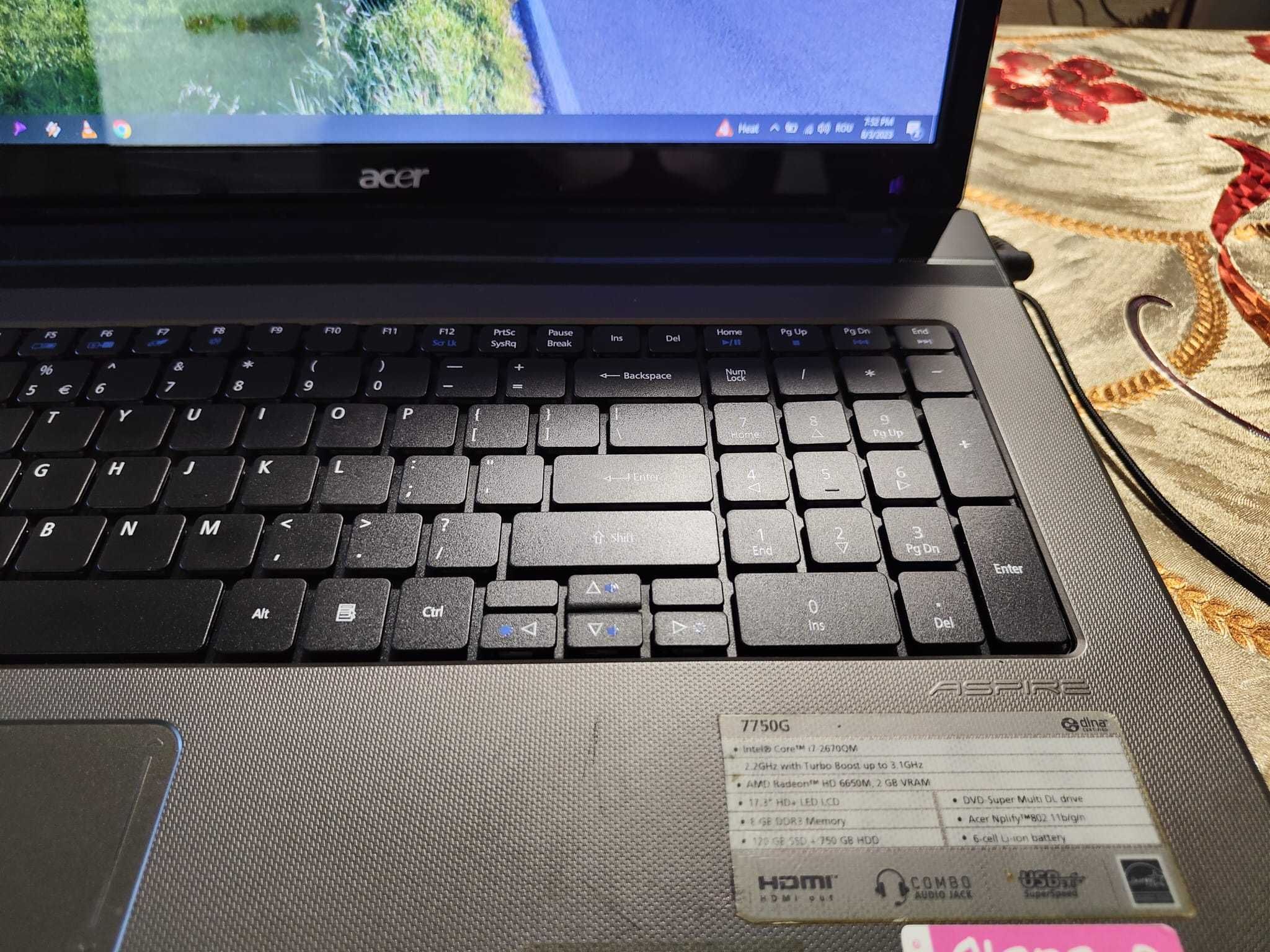 Laptop Acer Aspire 7750G Intel Core i7!